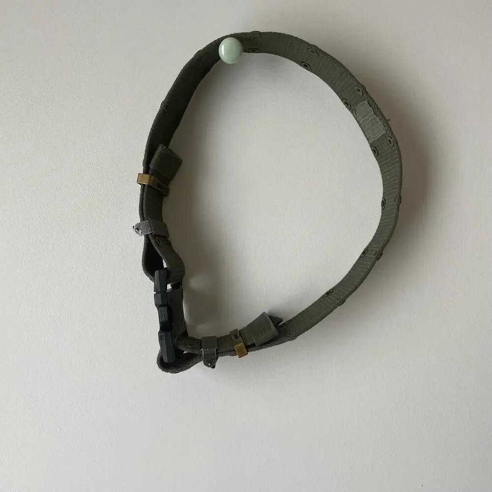Vintage Army Green Military Belt